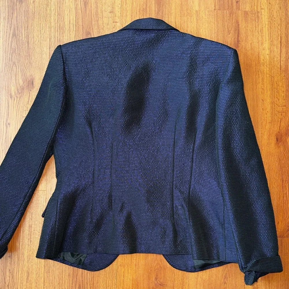 Vintage Christian Dior Iridescent Blue Blazer - Picture 13 of 14